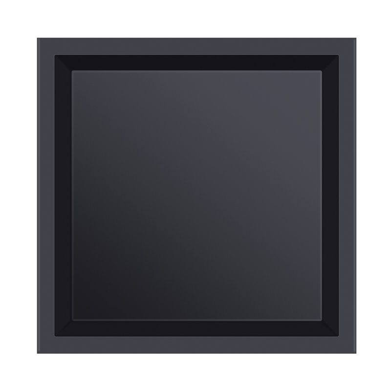 Kimi 13.5'' x 13.5'' D 18-Gauge Recessed Stainless Steel Shower Niche, Black
