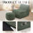  Bean Bag Chair, Ergonomic Bean Bag Chair With Ottoman, Comfy Lazy Sofa For Adults, Beanbags With Non-slip Base, Ideal Lounge Chair For Living Room, Gaming, Dorm Office Reading (green)-1674443318