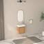 Meuble-lavabo mural avec bassin en résine SMC