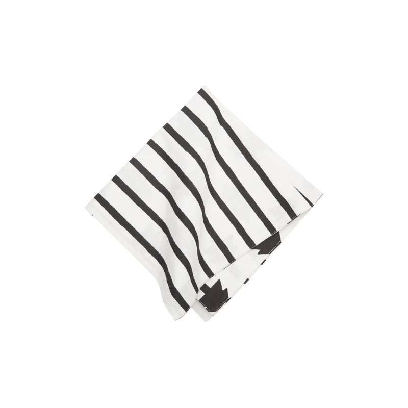 Black and White Forest Napkin Set of 4