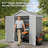 5.7'H Outdoor Resin Storage Shed-133070379