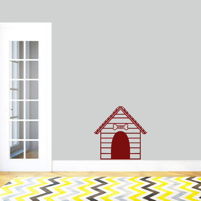 Adhésif décoratif maison de chien, Canneberge, Oui