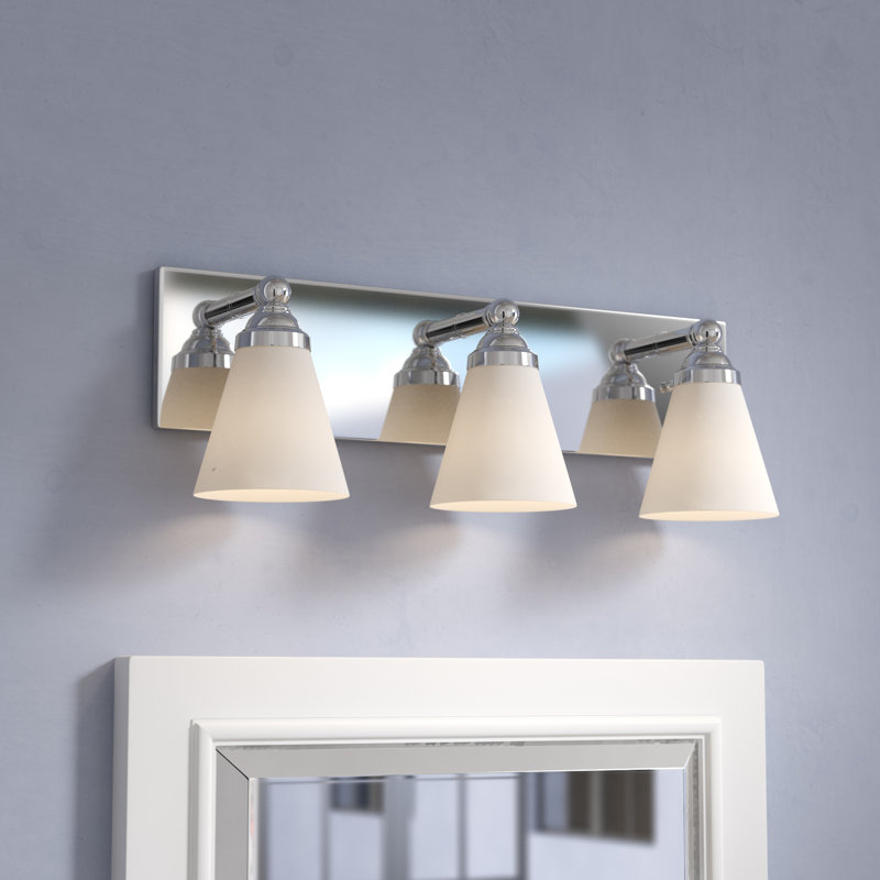 Éclairage pour salle de bain 3 lumières Bennfield, Chrome