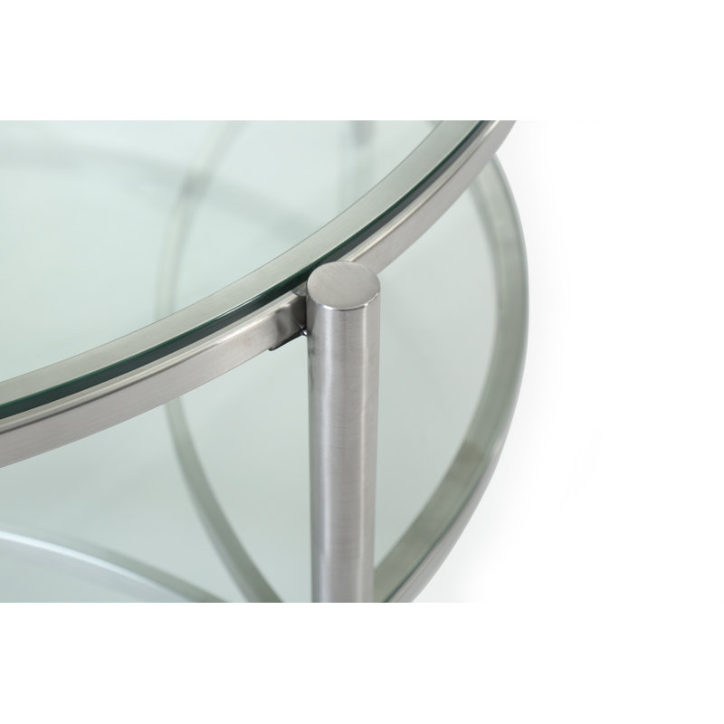 Stromberg Floor Shelf Coffee Table with Storage