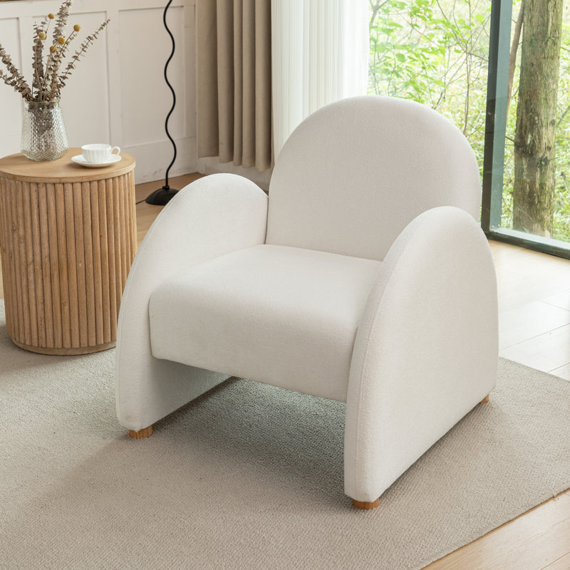 Fauteuil Jenele, Tissu beige