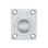 Poignée annulaire E358EEAD64EF4D6DAF151038841C52E4, chrome poli 1-3 / 4 "x 1-3 / 8"