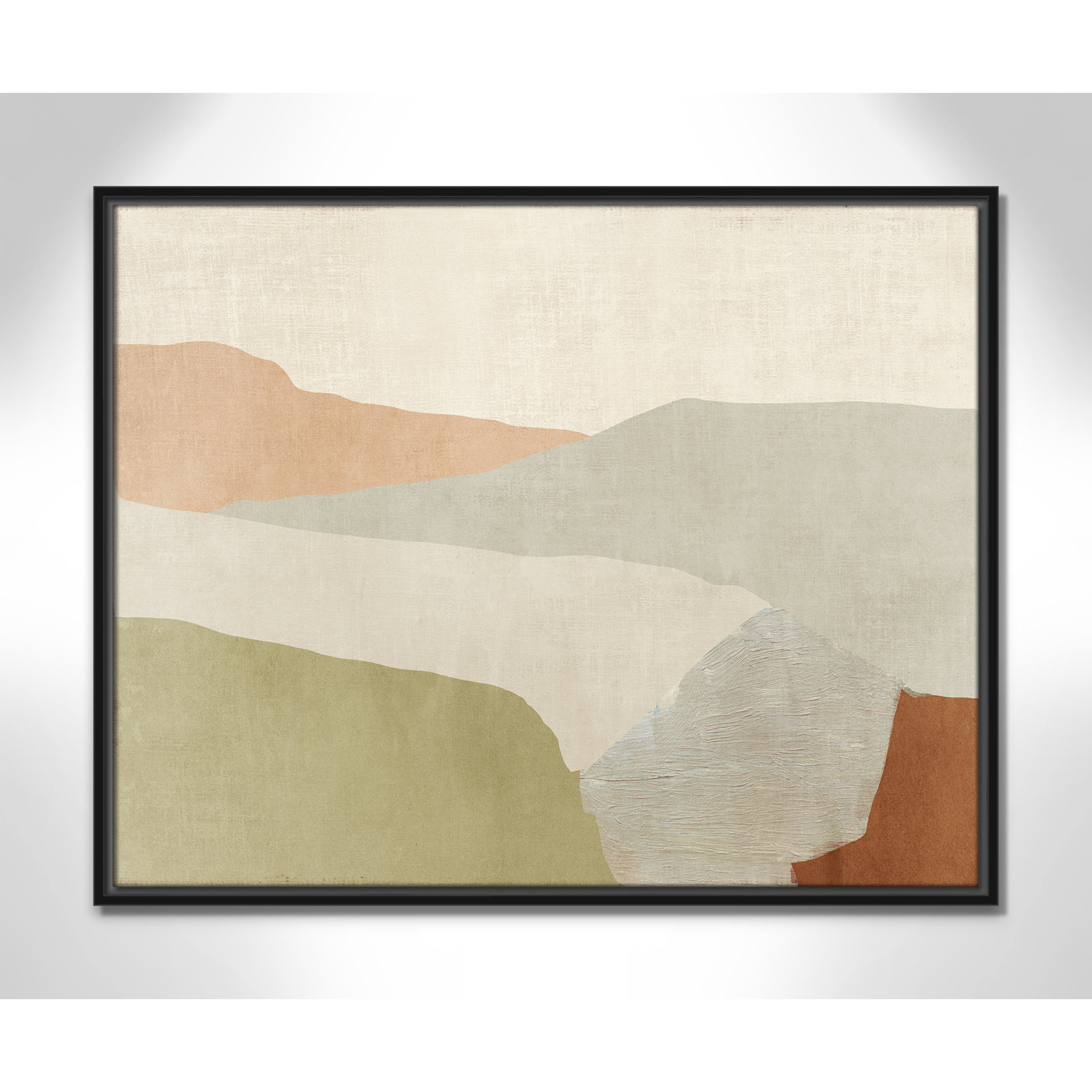 Elspeth "Pastel Views" Painting, 23.5" H x 29.5" W, Black