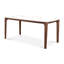 Table de salle à manger rectangulaire moderne en noyer et céramique / 6,6 pi