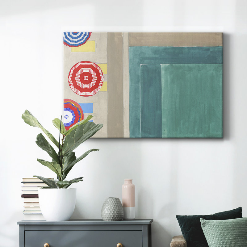 By the Pool I-Gallery Wrapped Canvas, 12" H x 18" W