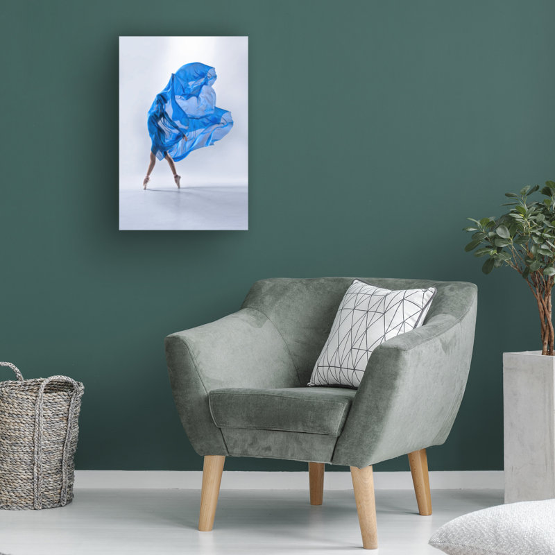 Art sur toile bleu bolar Ajar Setiadi, H 24 po x l 16 po
