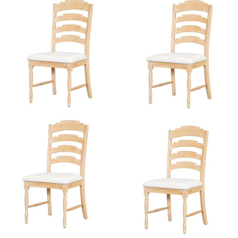 Chaises de salle à manger rembourrées 4 pièces Vintage