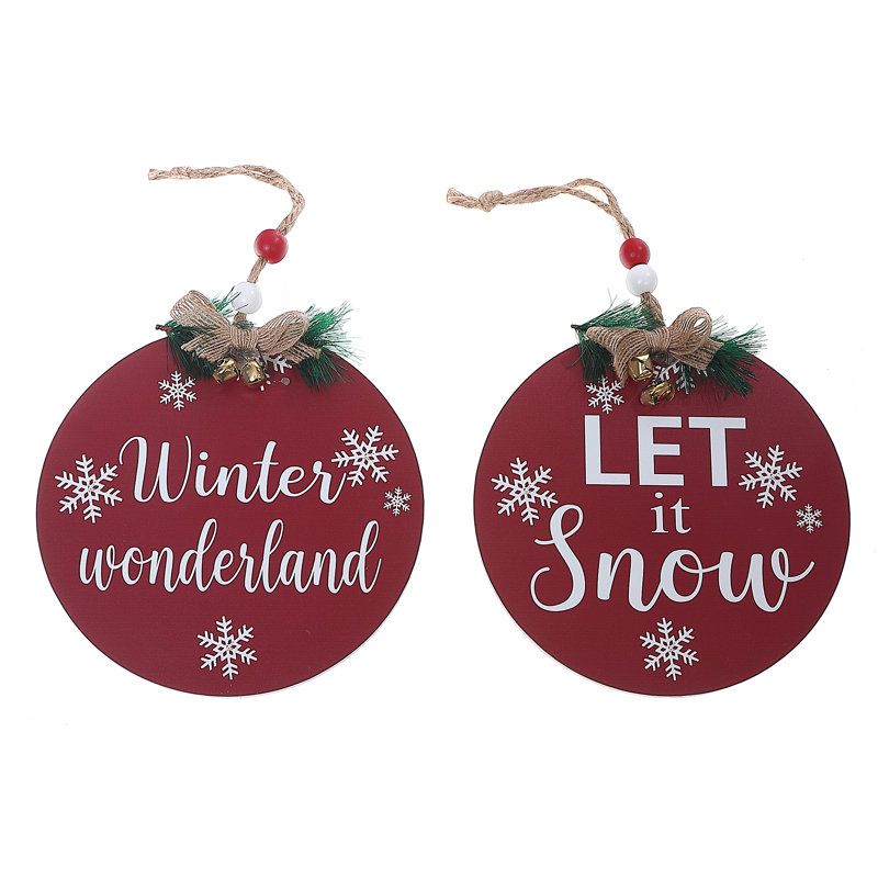 1'' Wood Holiday Shaped Ornament