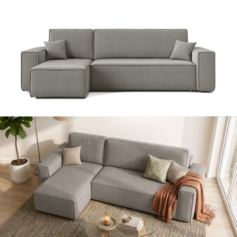 Rozena 3 Seater Sofa Bed, Left Hand Facing