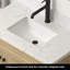 Plan de toilette simple en pierre reconstituée de 124 cm (49 po) avec lavabo