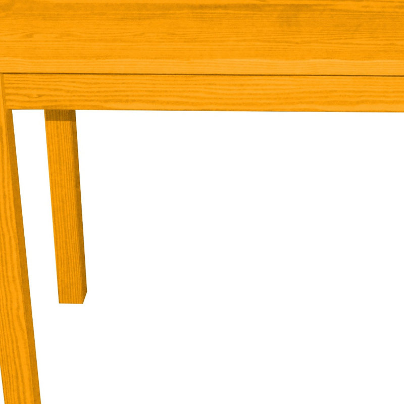 48" Goldenrod Solid Wood Dining Table, Gold