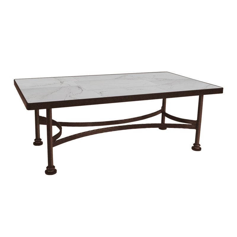 Classico Outdoor Rectangle Coffee Table, Copper Creek, Pallazo White