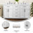Chenoweth Bathroom Vanity With 2 Sinks, 2 Storage Cabinets, And 6 Drawers-101056995-101056996