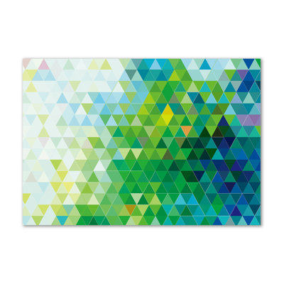 Abstraction Triangles - Wrapped Canvas Print