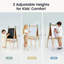Chevalet d'art 3 en 1 Tiny Land® pour enfants et ensemble de rouleaux de papier