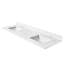 72"X 22" Bathroom Stone Vanity Top Engineered Colour With Undermount Ceramic Sink And 3 Faucet Hole With Backsplash