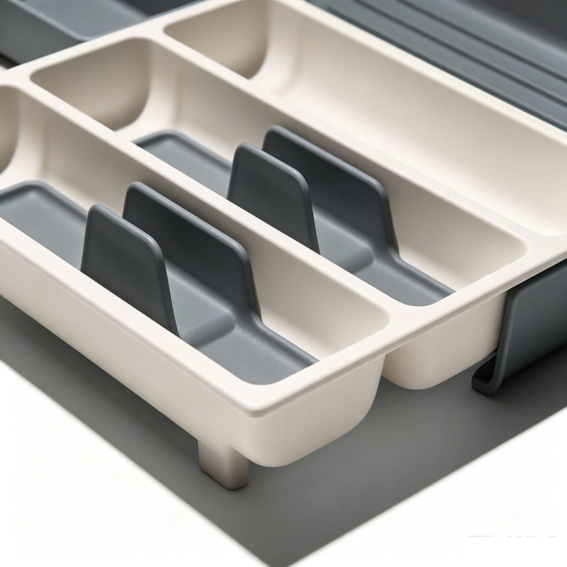Plastic Rectangle Utensil Storage Set