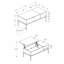 Table basse, L 42 po, rectangulaire, cocktail, plateau relevable, métal noir, contemporain, moderne-775093196