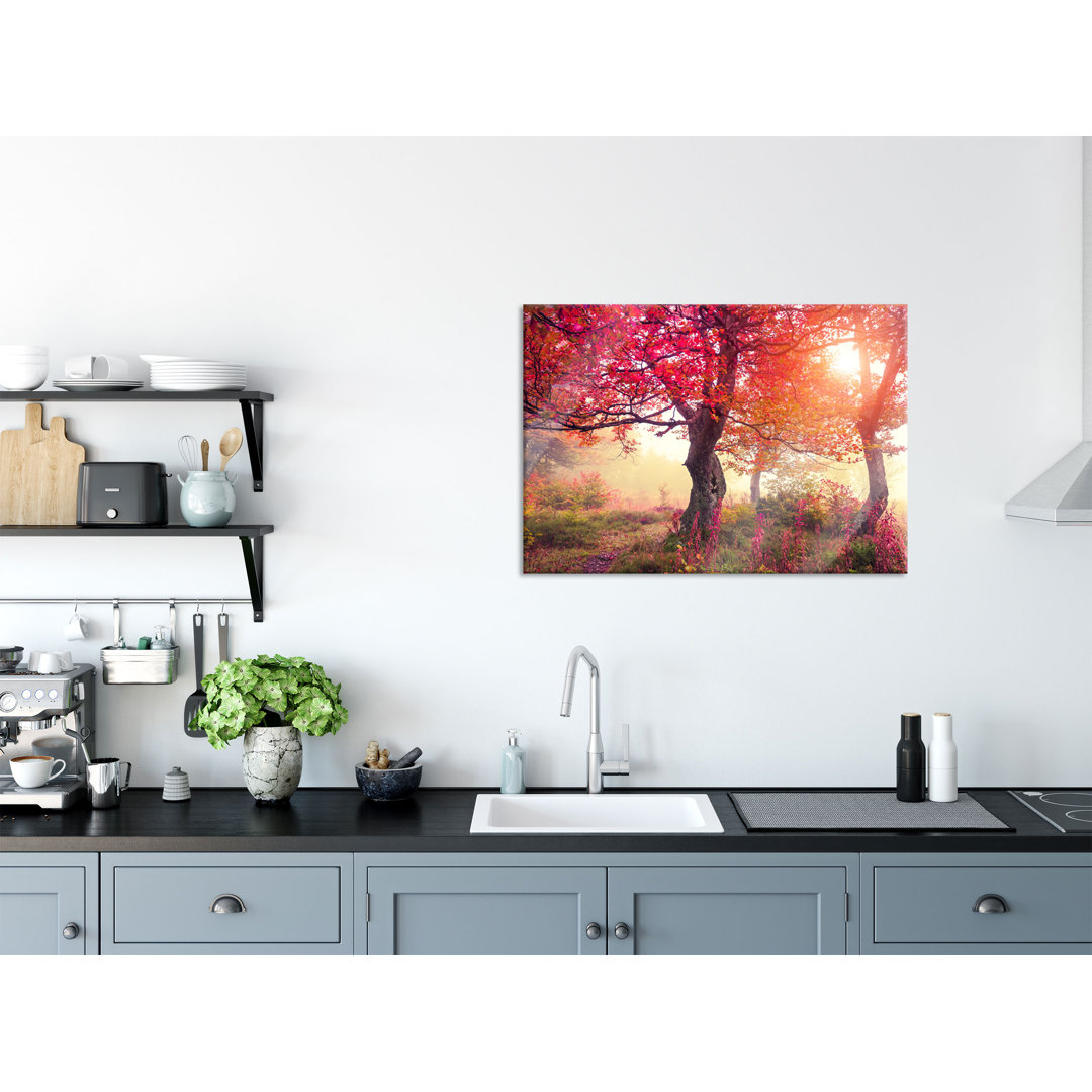 Dreamy Autumn Landscape - Unframed Photograph on Glass