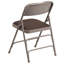 Curved Triple Braced & Double Hinged Upholstered Metal Folding Chair-812580633