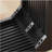 46" Solid Wood Narrow Side Table Black, Suitable for Living Room, Foyer