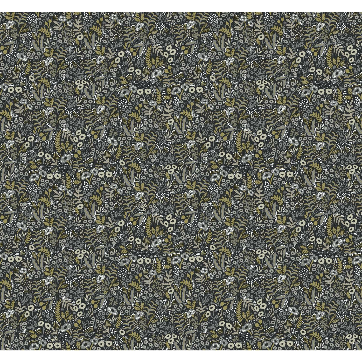 Rifle Paper Co. Tapestry Wallpaper Roll, Black/Beige