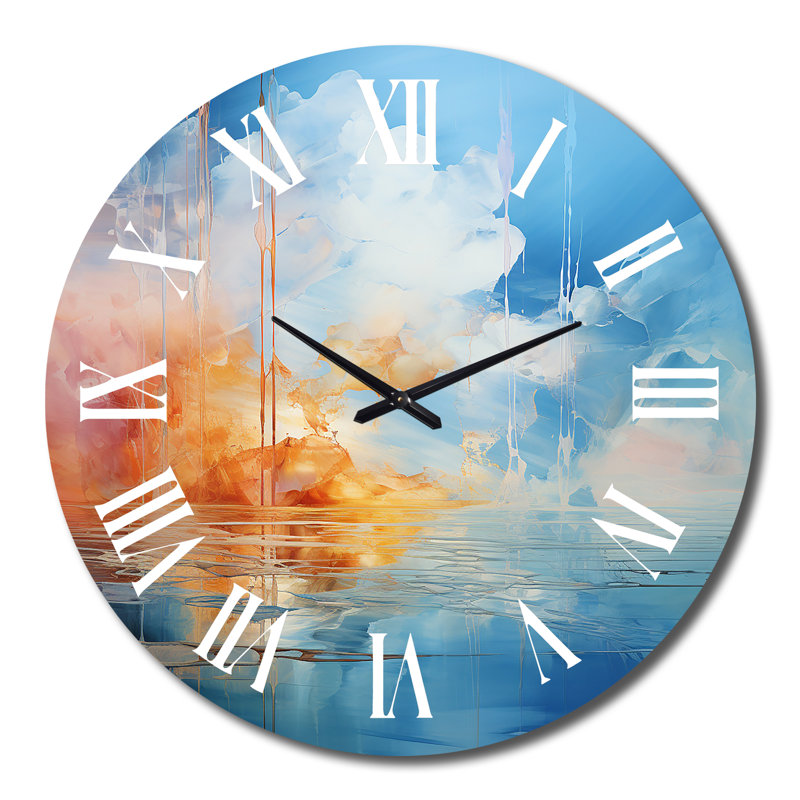 Horloge murale Clouds Skys Canvas I - Paysages, Très grand