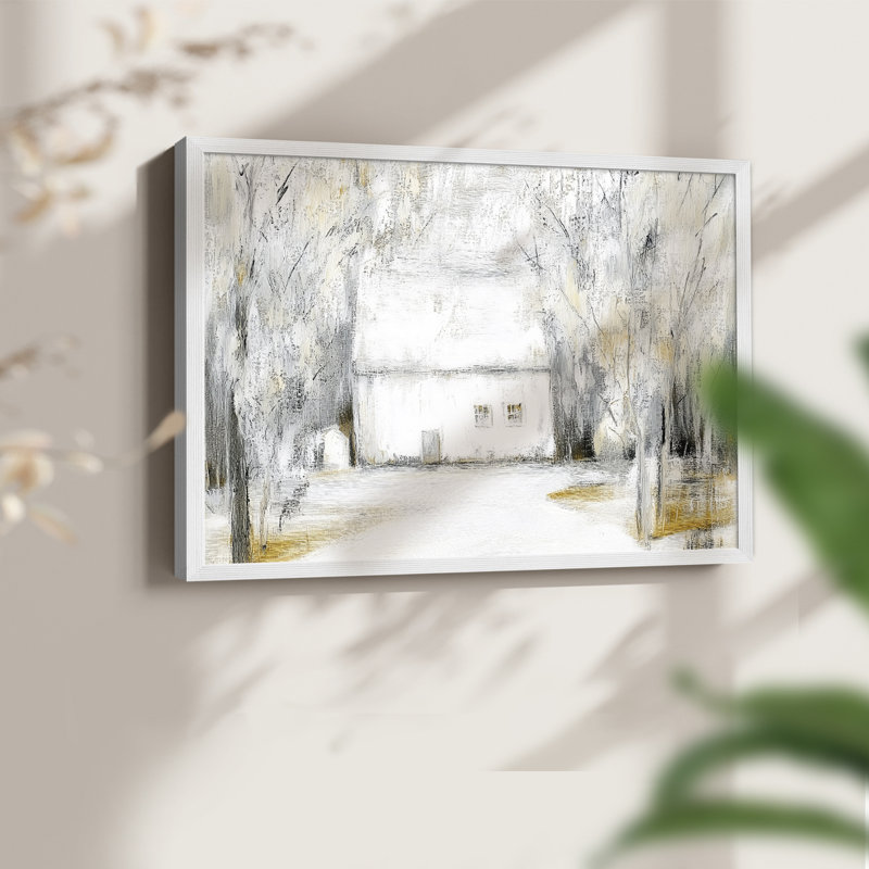 Chirstmas Art-CCLxxi - Reproduction encadrée - Restickable, H 8 po x l 10 po, Blanc