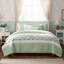Ensemble de courtepointe en coton percale 6 pièces avec coussins pour lit double / grand