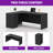 L-Shaped Executive Desk With Storage Cabinet-454462536