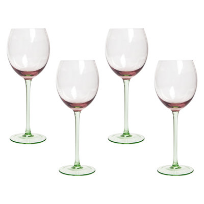 Delvina 360ml Handmade White Wine Glass Set