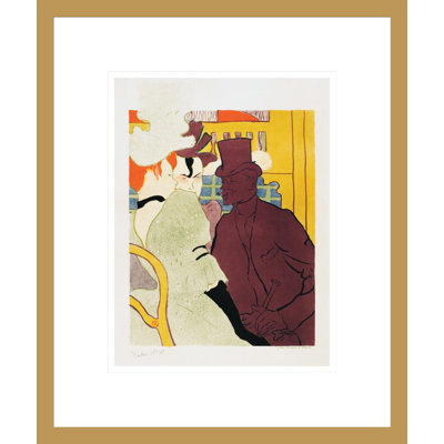 «The Englishman at the Moulin Rouge» par Henri de Toulouse-Lautrec, impression giclée encadrée