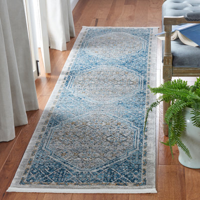 Tapis bleu / gris Rackerby