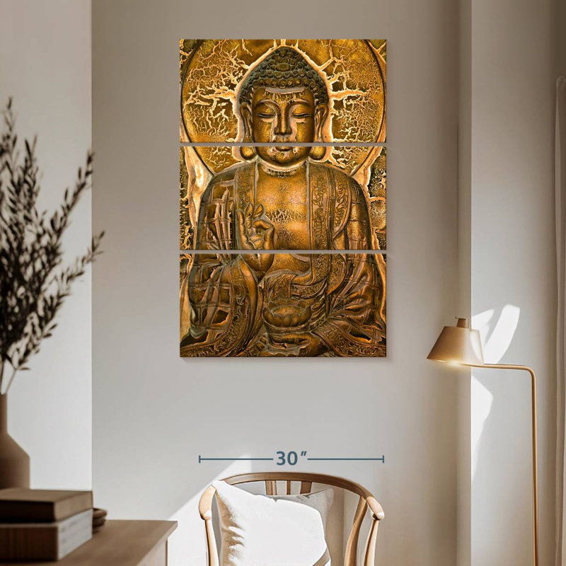 Adella Buddha Mural, 65" H x 42" W