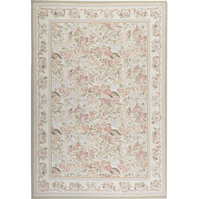 Wool Floral Area Rug
