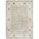 Setser Garden Viscose Oriental Rug in Silver/Cream