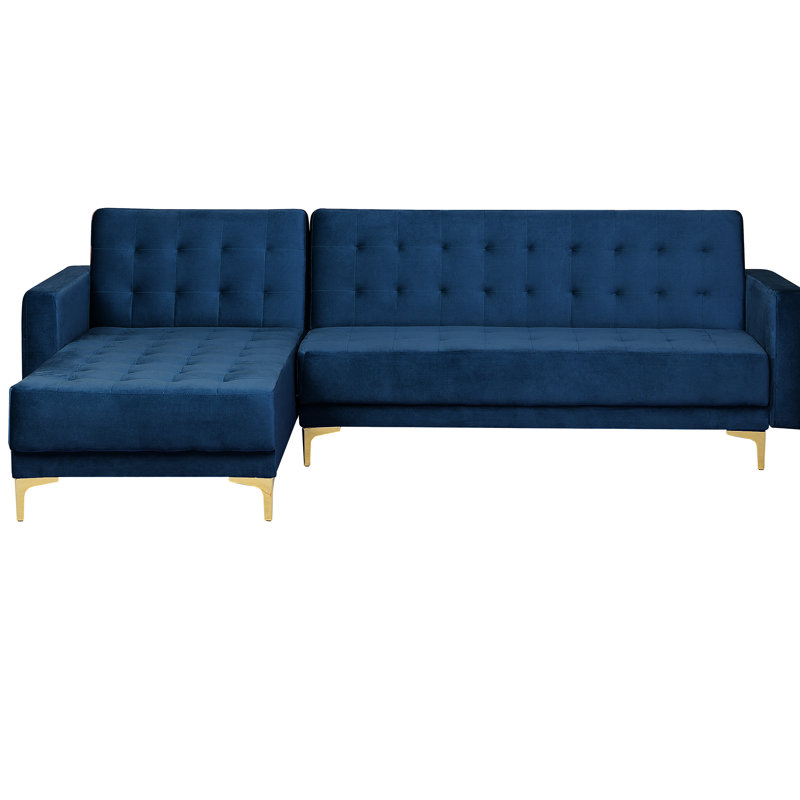 Prentice 4 Seater Sofa Bed, Left Hand Facing, Blue