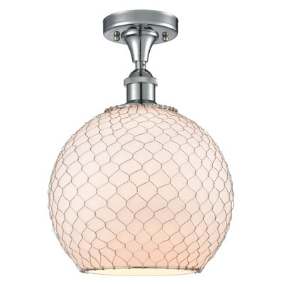 Sowder Glass Semi Flush Mount