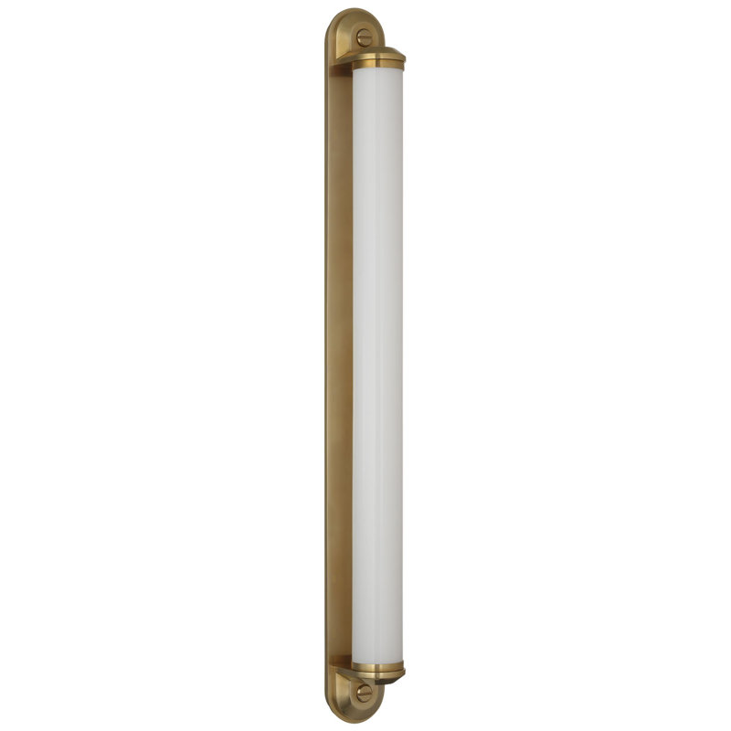 Ralph Lauren Belgrave 32" Linear Bath Light, 32" H x 3" W x 3.75" D, Natural Brass, 2100 W