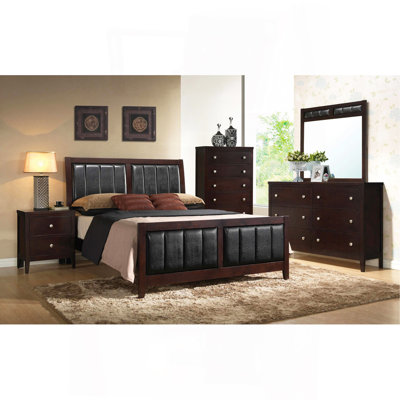 Ensemble de chambre avec grand lit 5 pièces Pocatello Cappuccino