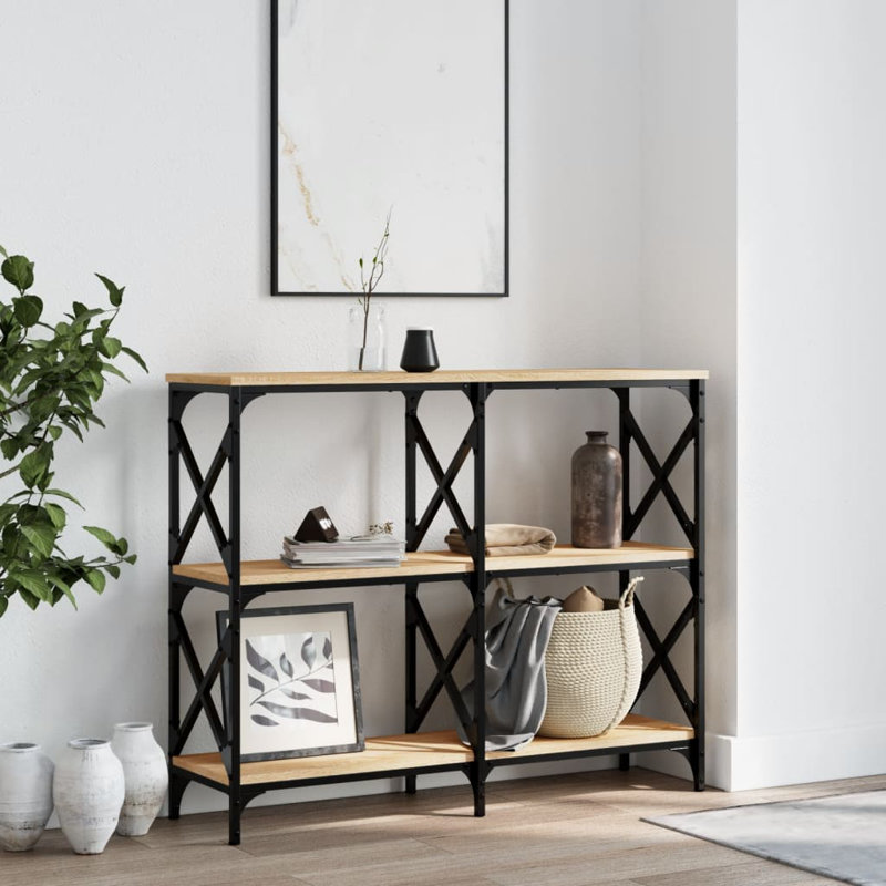 Console Table, 80.5cm H x 100cm W x 28cm D, Sonoma Oak