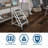 Hively 3 - Step Steel Lightweight Folding Step Stool