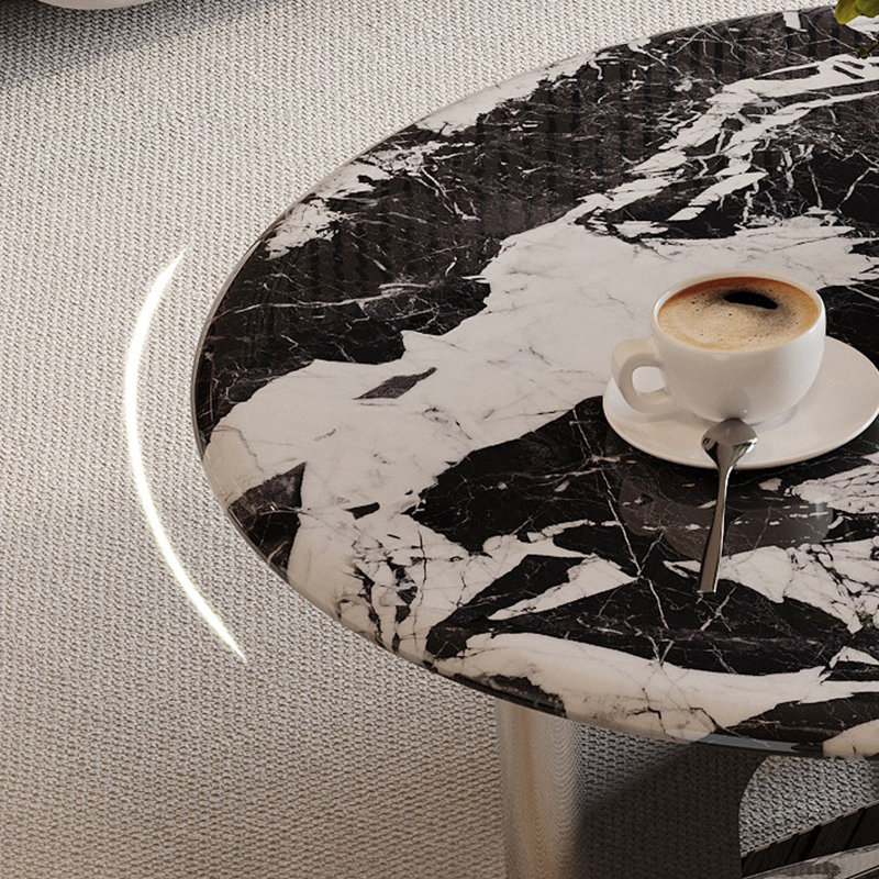 Table basse en marbre de style minimaliste