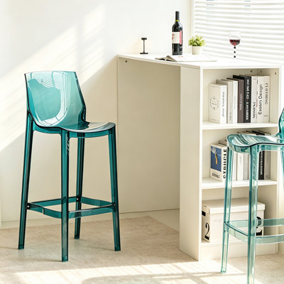 Red Solid back side Chair(Set of 2)