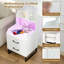 45cm W Metal Bedside Table