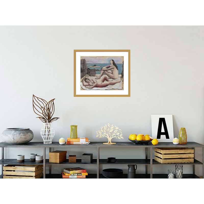 «Three Bathers» par Pablo Picasso, impression giclée sur cadre, H 23,5 po x l 28,16 po